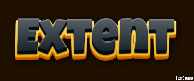 Extent Text Effect