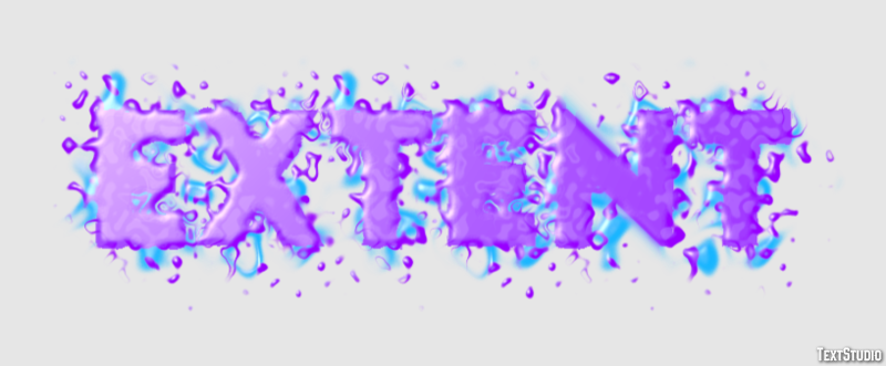 Extent Efeito de texto