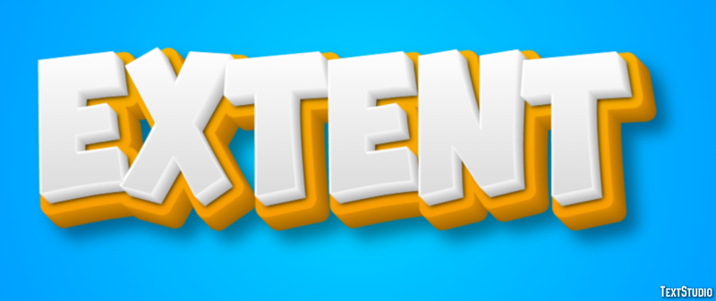 Extent Efeito de texto
