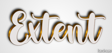 Extent Text Effect