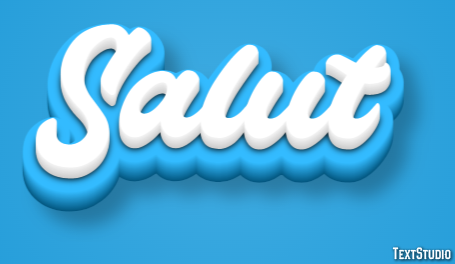 Salut Effet de Texte