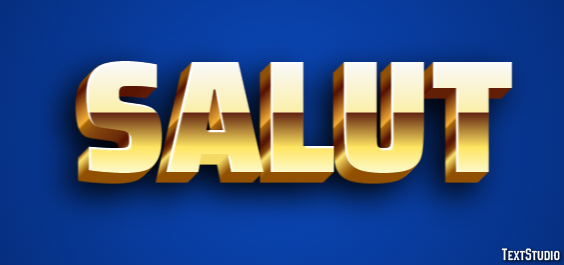 Salut Effet de Texte