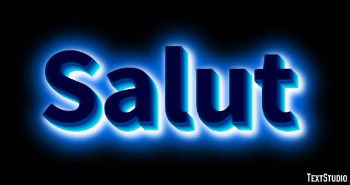 Salut Effet de Texte