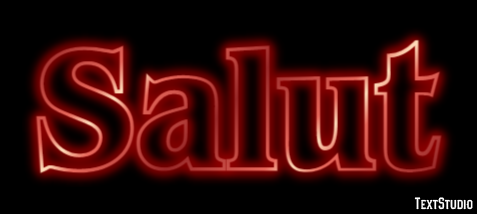 Salut Effet de Texte