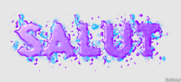 Salut Effet de Texte