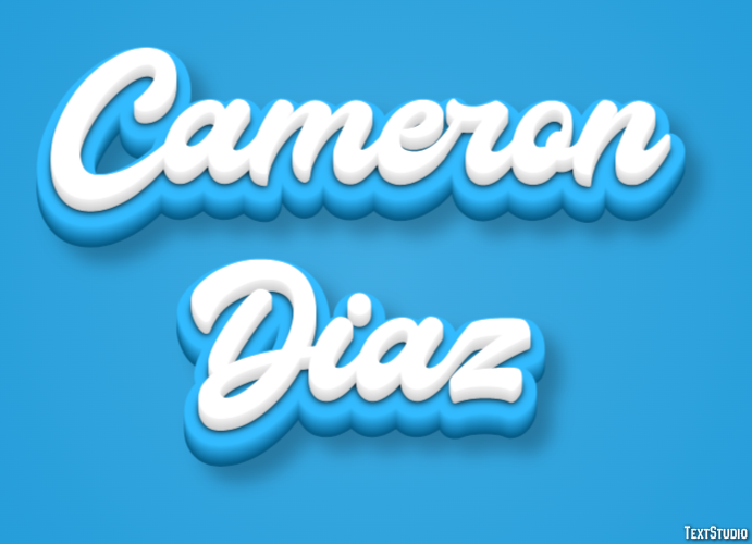 Cameron Diaz Efecto de Texto