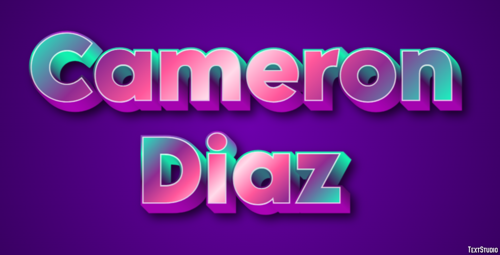 Cameron Diaz Efecto de Texto