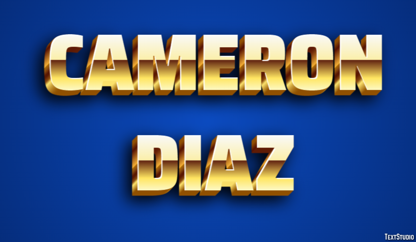 Cameron Diaz Efecto de Texto
