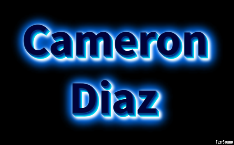 Cameron Diaz Efecto de Texto