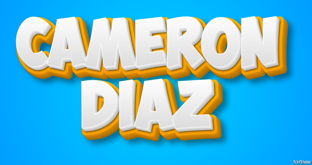Cameron Diaz Efecto de Texto