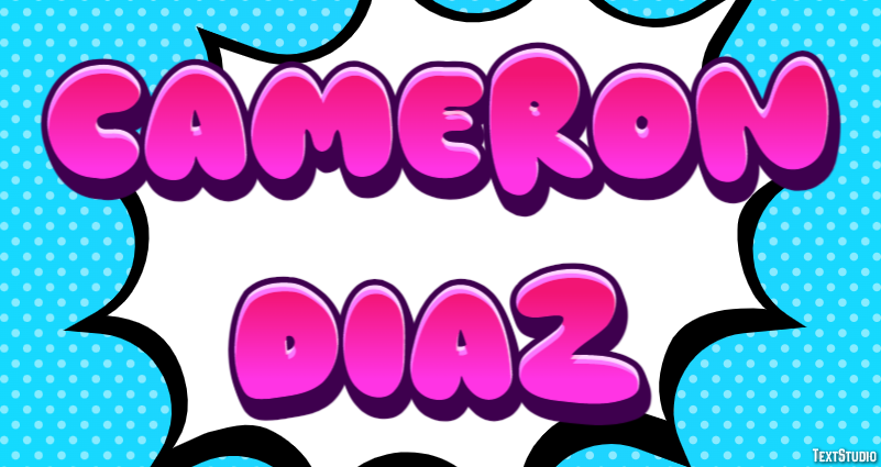 Cameron Diaz Efecto de Texto