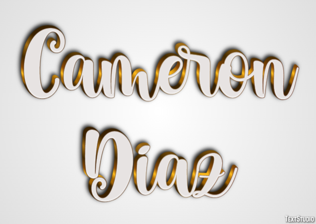 Cameron Diaz Efecto de Texto