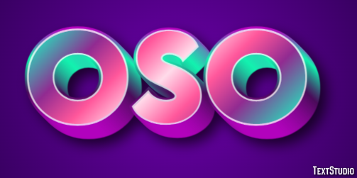 Oso Efecto de Texto
