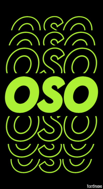 Oso Efecto de Texto