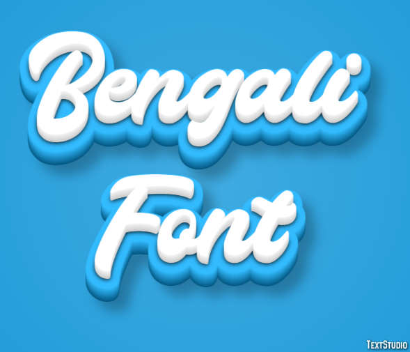 Bengali Font Text Effect