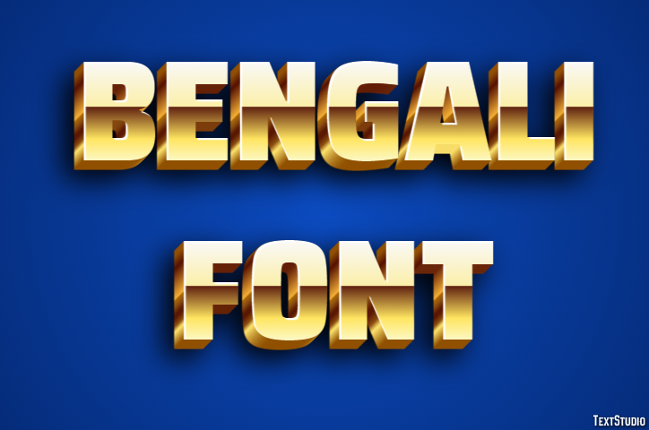 Bengali Font Text Effect