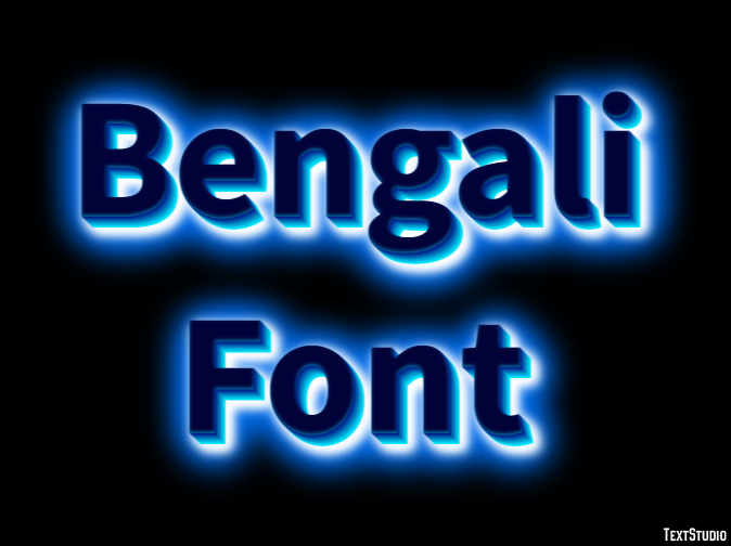 Bengali Font Text Effect