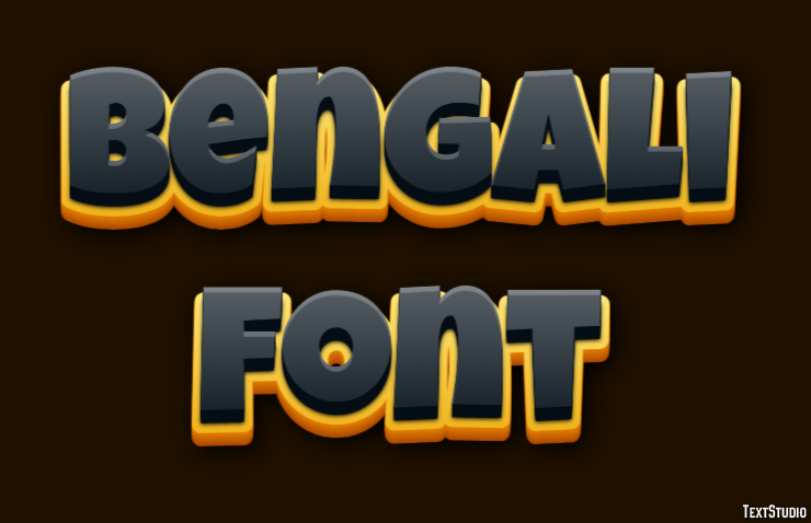 Bengali Font Text Effect