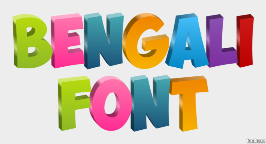 Bengali Font Text Effect
