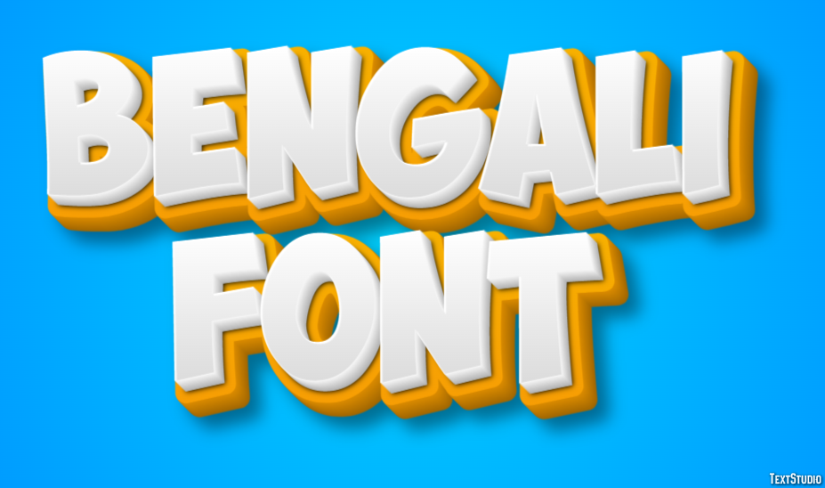 Bengali Font Text Effect