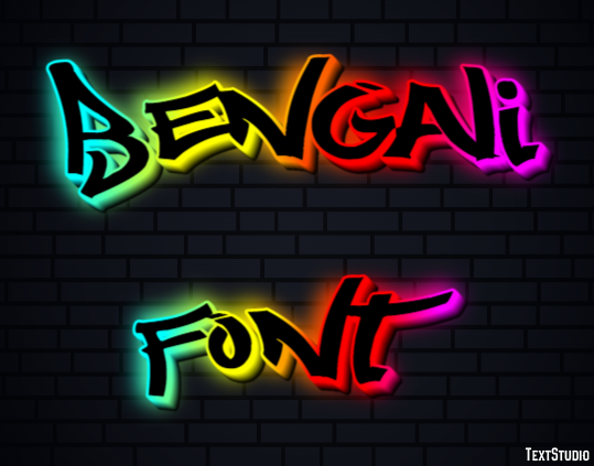 Bengali Font Text Effect