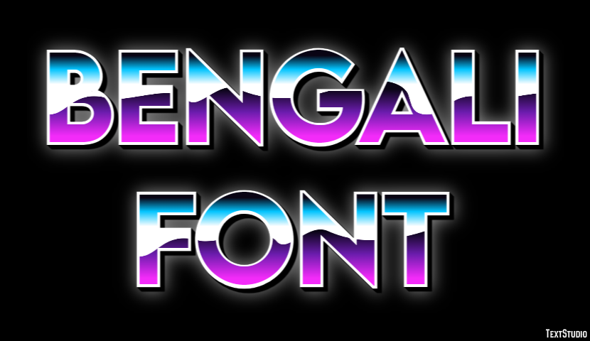 Bengali Font Text Effect