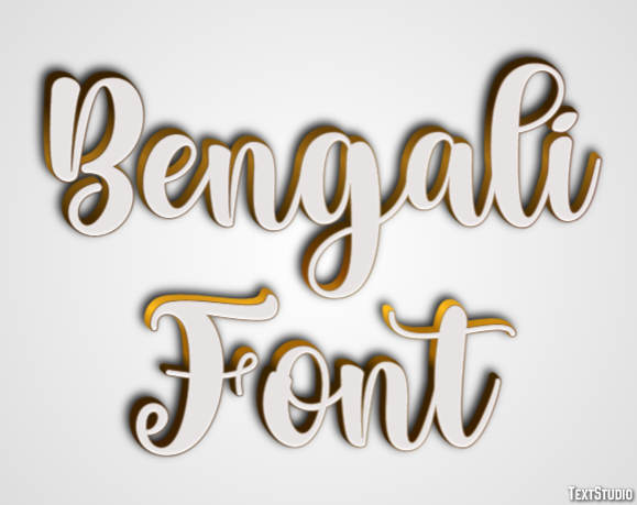 Bengali Font Text Effect
