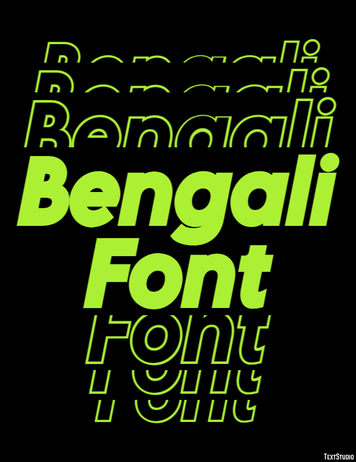 Bengali Font Text Effect