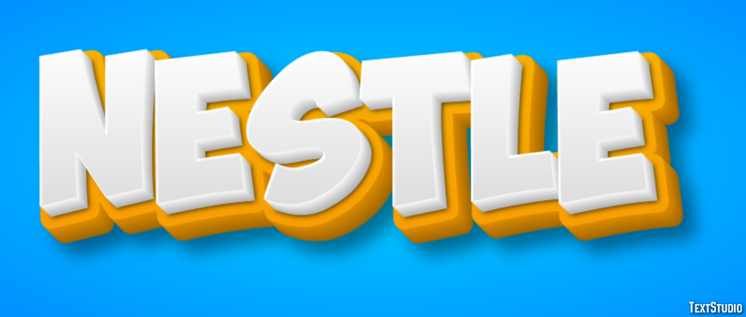 Nestlé Эффект текста