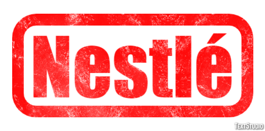 Nestlé Text effect