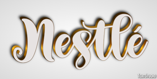 Nestlé Text effect