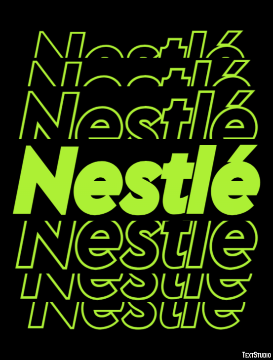 Nestlé Text Effect