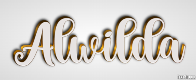 Alwilda Text effect