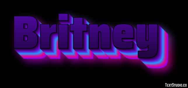 Britney Effet de Texte