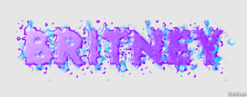 Britney Effet de Texte