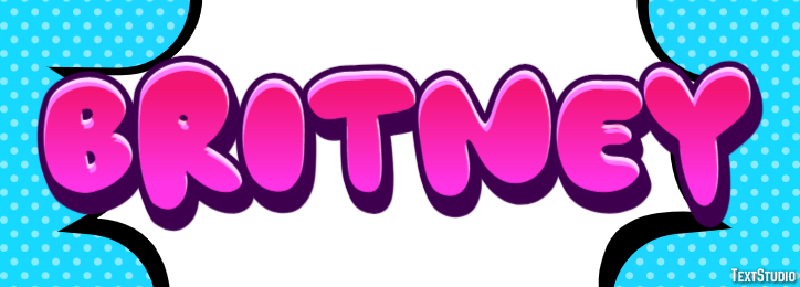 Britney Effet de Texte