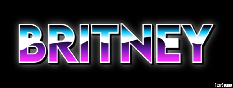 Britney Effet de Texte