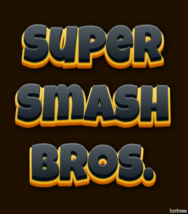 Super Smash Bros. Texteffekt