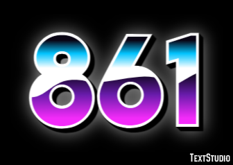 861 Text effect
