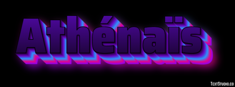 Athénaïs Text effect