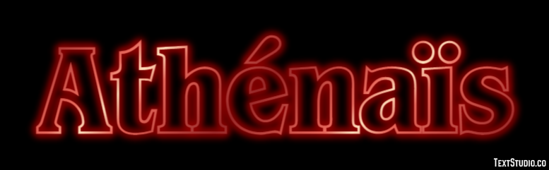Athénaïs Text effect