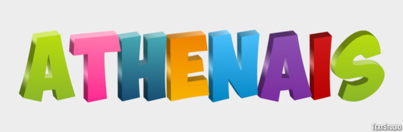 Athénaïs Text effect