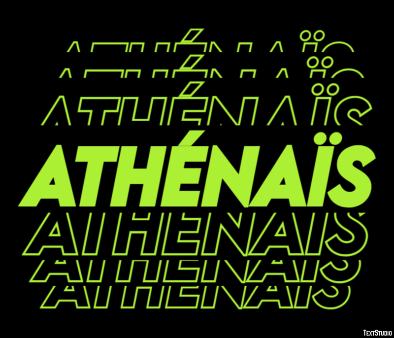 Athénaïs Text effect