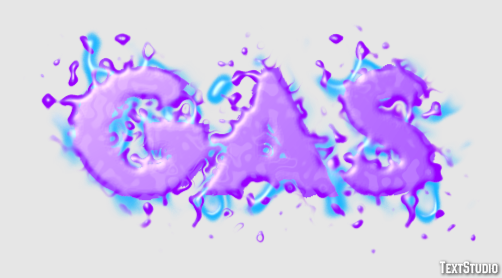 Gas Tekst Effect
