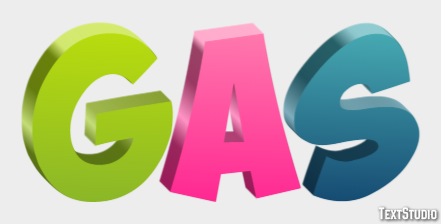 Gas Text Effect