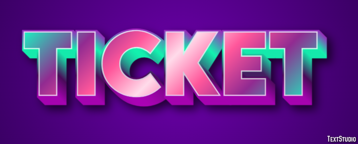 Ticket Text Effect