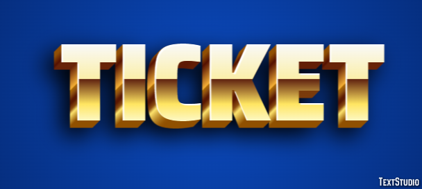 Ticket Text Effect