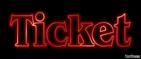 Ticket Text Effect