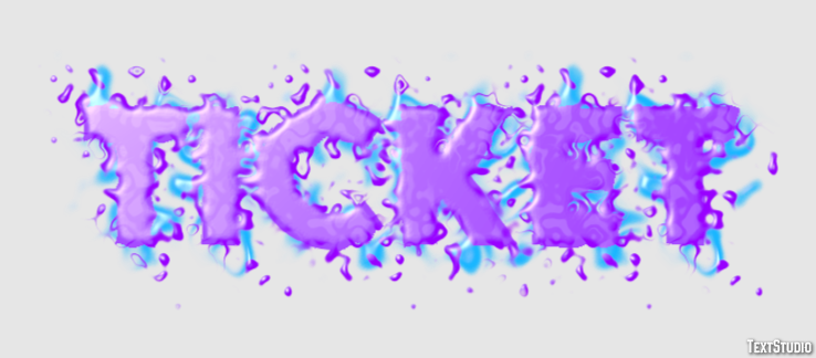 Ticket Text Effect