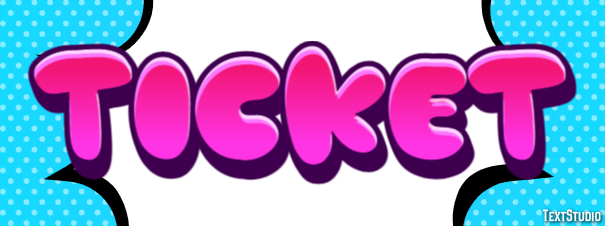 Ticket Text Effect